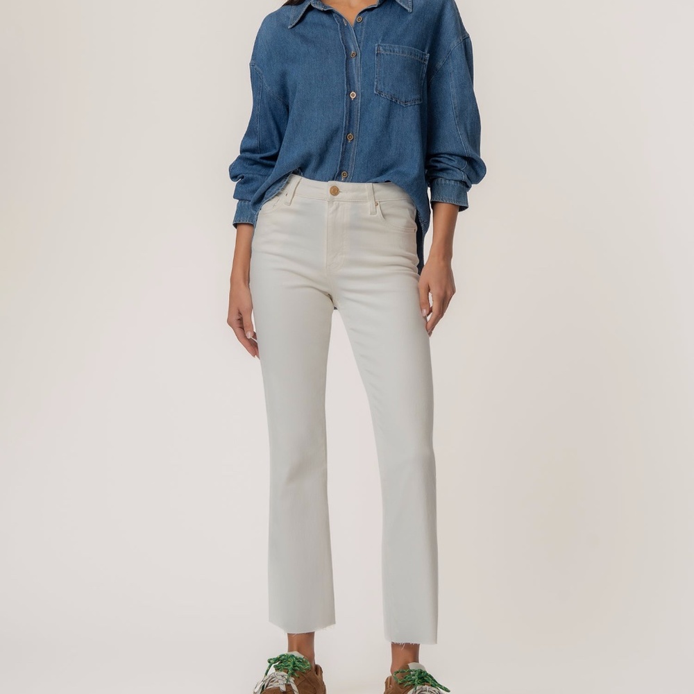 Kut from the Kloth Kelsey High Rise Ankle Flare Size 1414 / Ecru